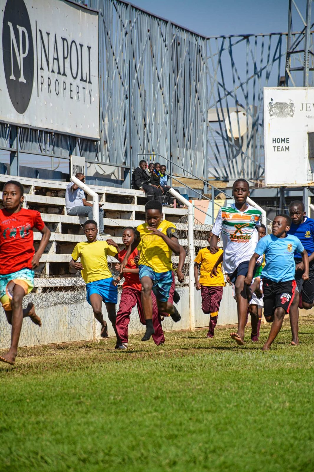 Pupils racing on Sports Day